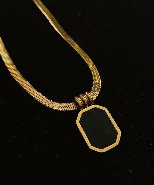 Black Onyx Pendant Necklace
