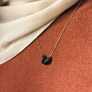 Black Swan Pendant Necklace