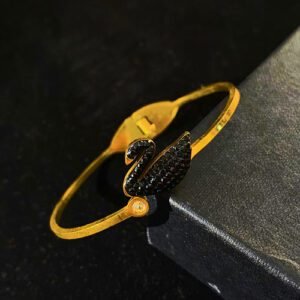 Midnight Swan Bangle