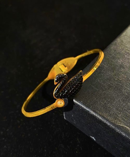 Midnight Swan Bangle