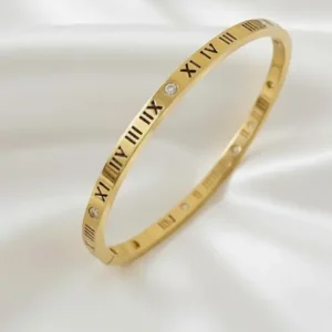 Timeless Roman Numeral Bangle